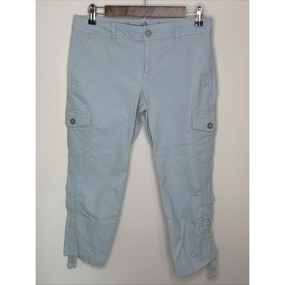 Eddie Bauer Light Blue Capri Pants Size 4 Petite